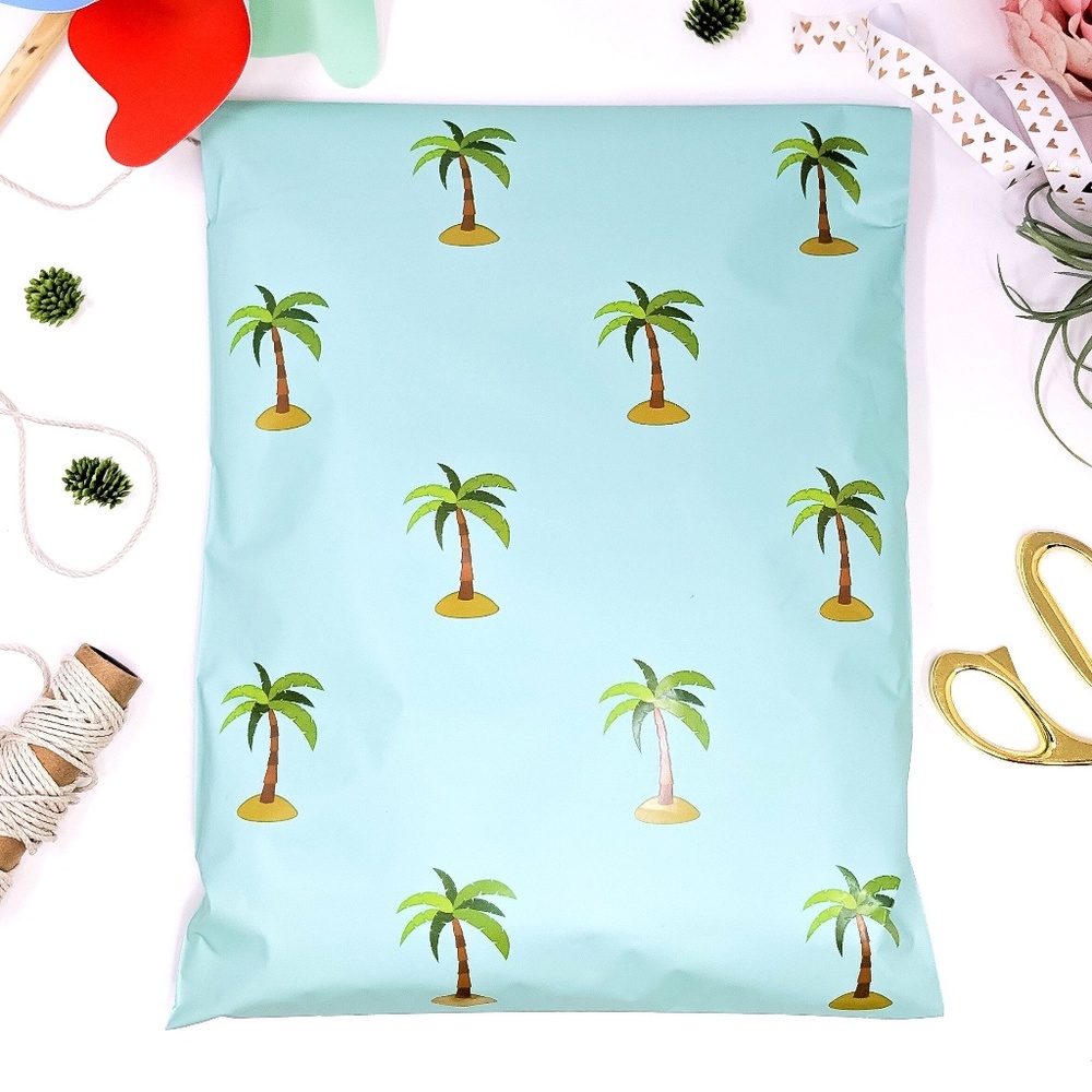 40 Palm Tree Designer 6x9 polymailers